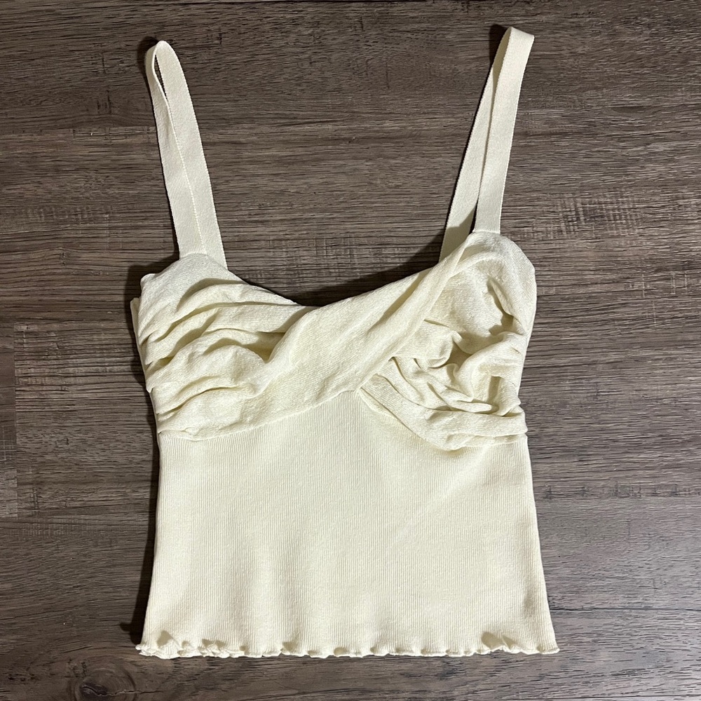 Princess Polly Dalma Twist Top in Ivory